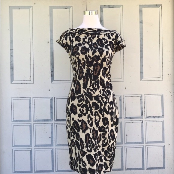 Cheetah Print DVF Dress - Picture 1 of 5